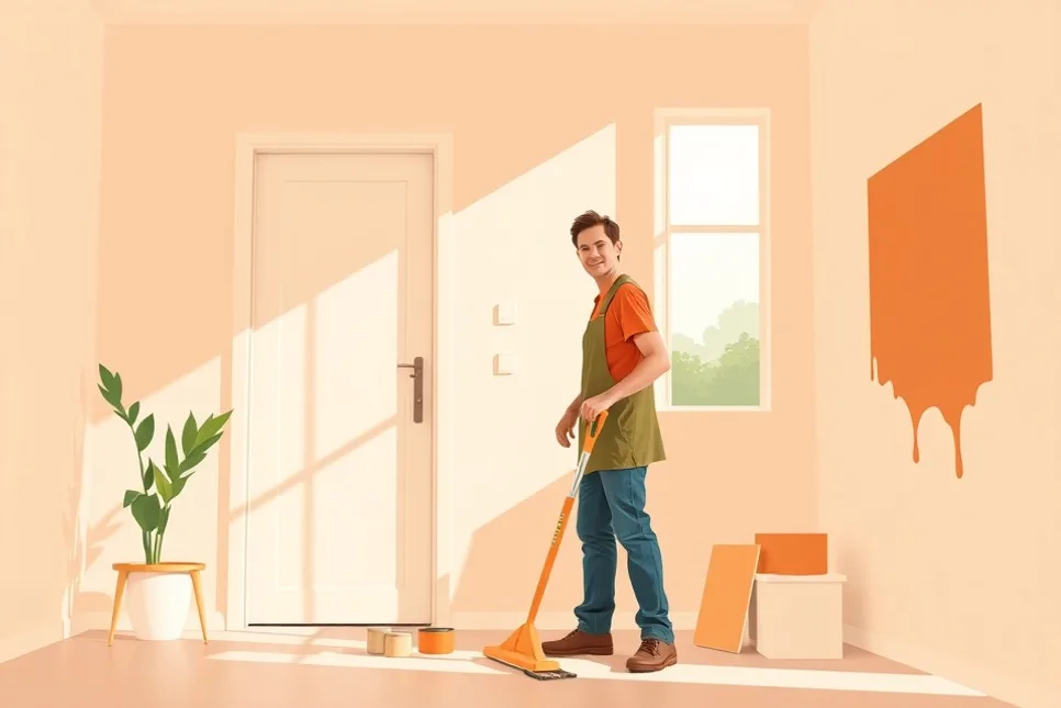Intérieur rénové après travaux de peinture à Bry-sur-Marne
